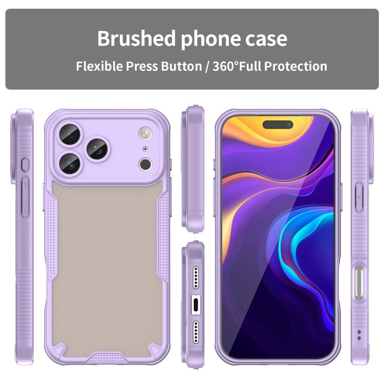 For iPhone 17 Pro Max Armor Glaze PC Hybrid TPU Phone Case