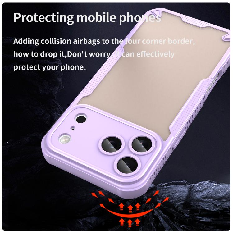 For iPhone 17 Pro Max Armor Glaze PC Hybrid TPU Phone Case