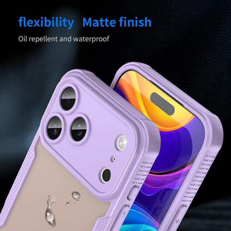 For iPhone 17 Pro Max Armor Glaze PC Hybrid TPU Phone Case