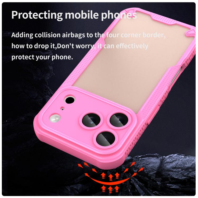 For iPhone 17 Pro Armor Glaze PC Hybrid TPU Phone Case
