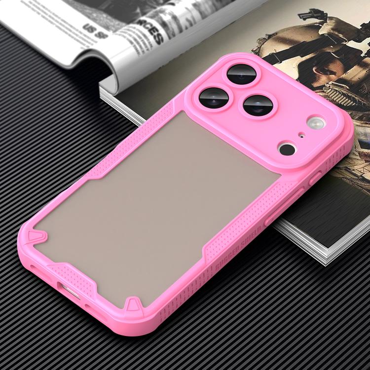 For iPhone 17 Pro Armor Glaze PC Hybrid TPU Phone Case