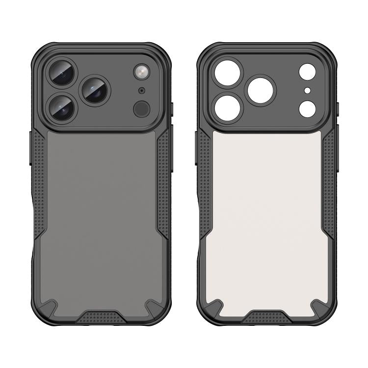 For iPhone 17 Pro Armor Glaze PC Hybrid TPU Phone Case