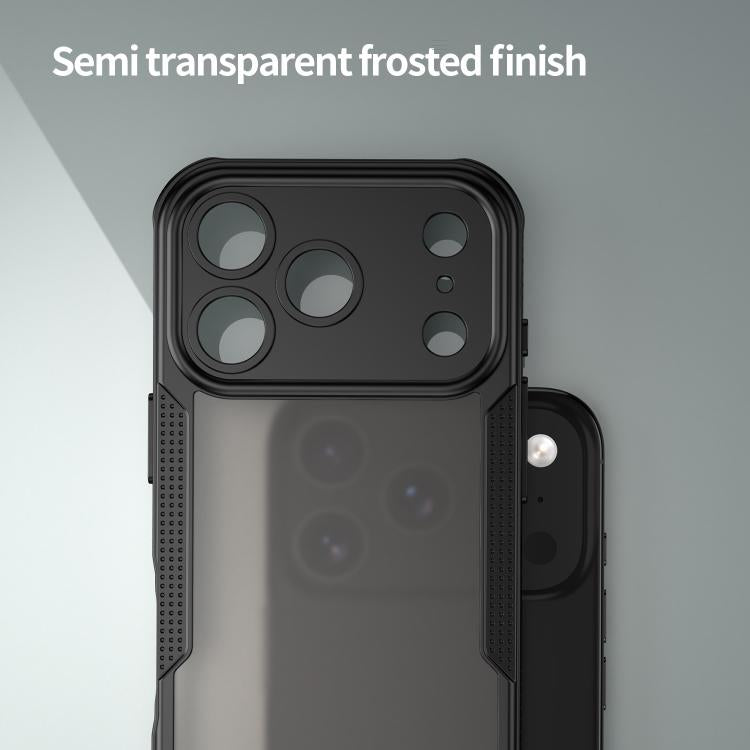 For iPhone 17 Pro Armor Glaze PC Hybrid TPU Phone Case