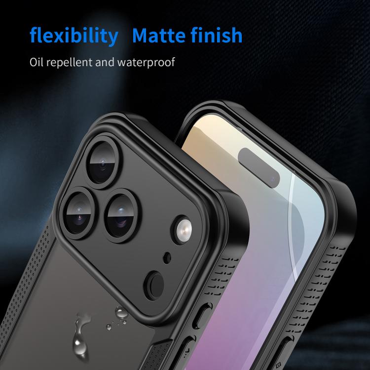For iPhone 17 Pro Armor Glaze PC Hybrid TPU Phone Case