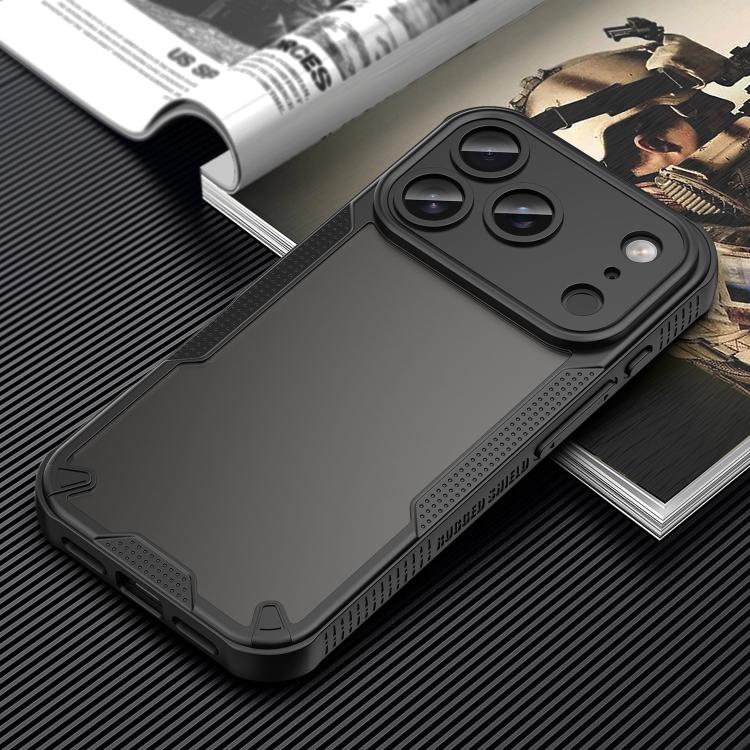 For iPhone 17 Pro Armor Glaze PC Hybrid TPU Phone Case