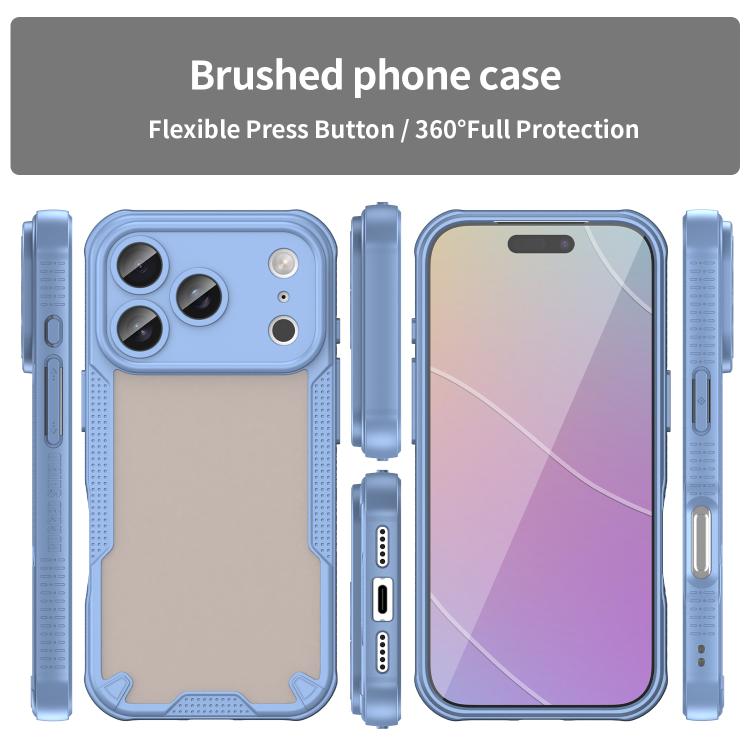 For iPhone 17 Pro Armor Glaze PC Hybrid TPU Phone Case