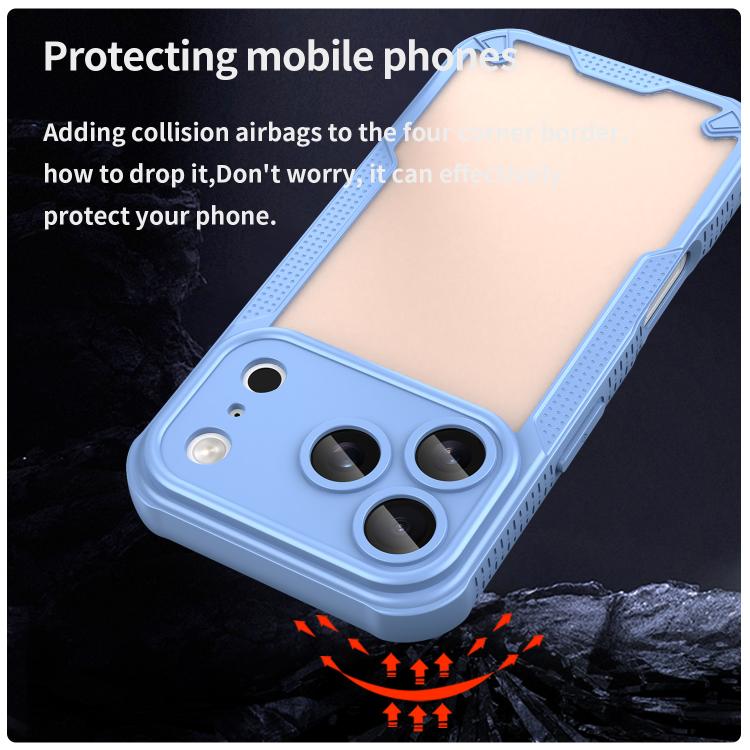 For iPhone 17 Pro Armor Glaze PC Hybrid TPU Phone Case