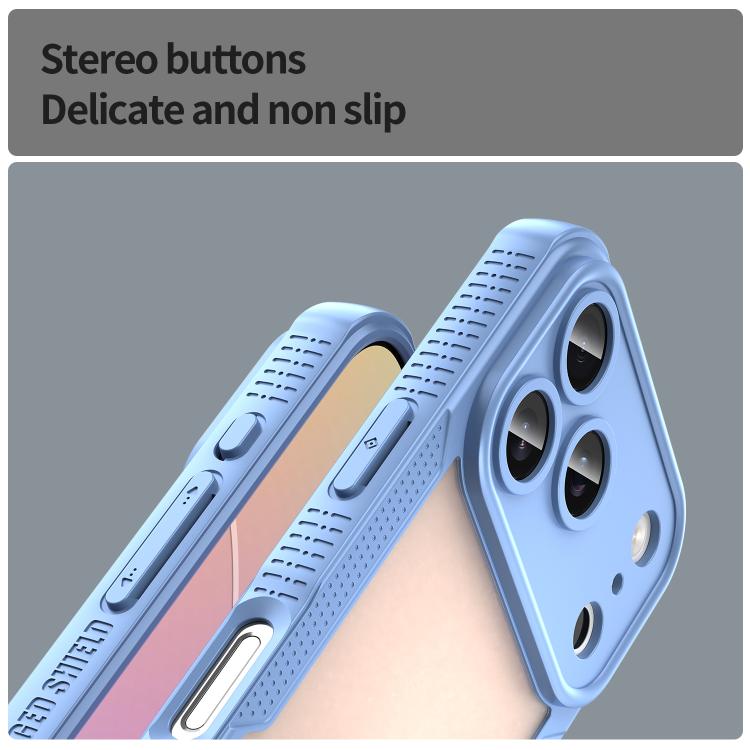 For iPhone 17 Pro Armor Glaze PC Hybrid TPU Phone Case