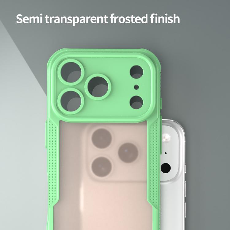 For iPhone 17 Pro Armor Glaze PC Hybrid TPU Phone Case