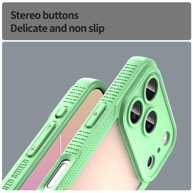 For iPhone 17 Pro Armor Glaze PC Hybrid TPU Phone Case