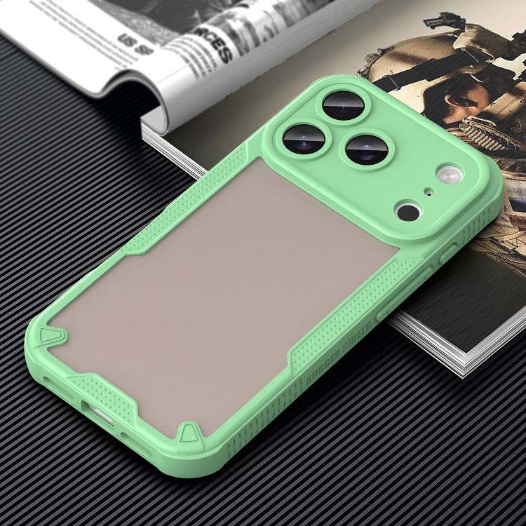 For iPhone 17 Pro Armor Glaze PC Hybrid TPU Phone Case