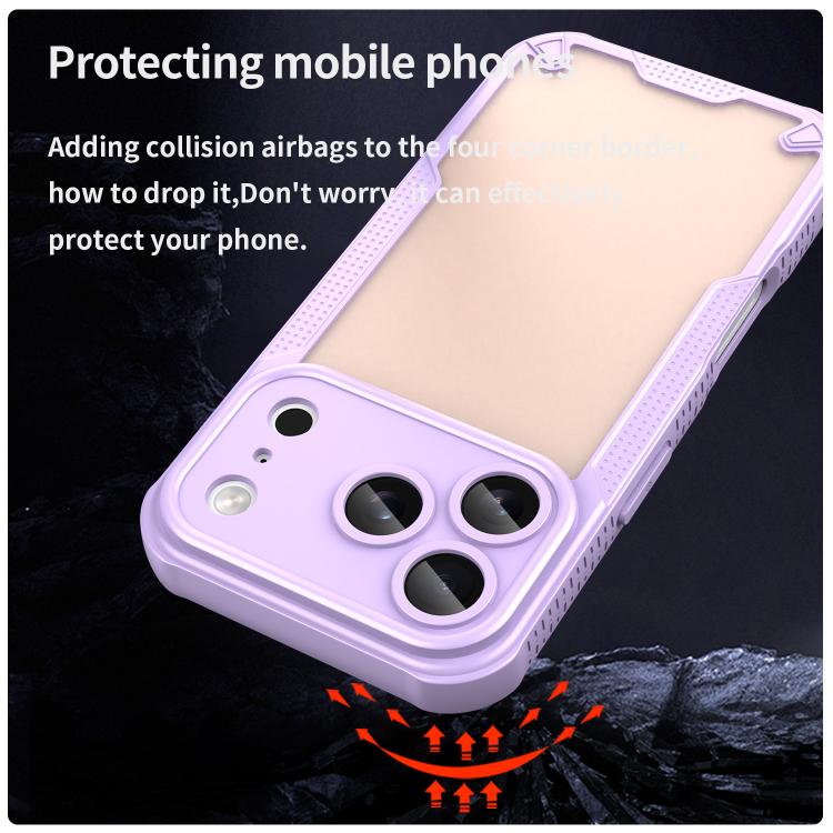 For iPhone 17 Pro Armor Glaze PC Hybrid TPU Phone Case