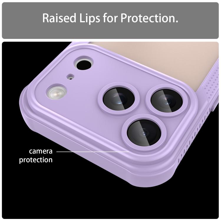 For iPhone 17 Pro Armor Glaze PC Hybrid TPU Phone Case