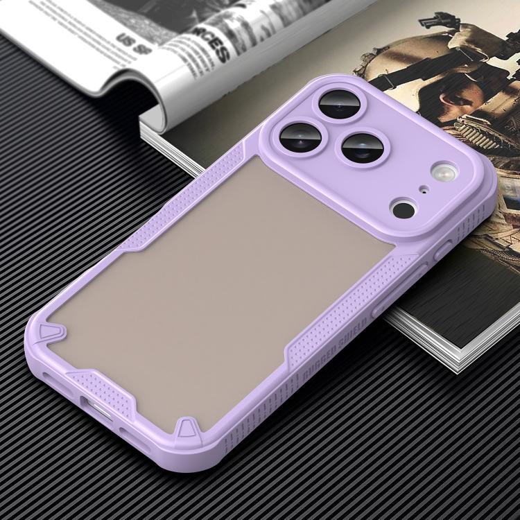 For iPhone 17 Pro Armor Glaze PC Hybrid TPU Phone Case