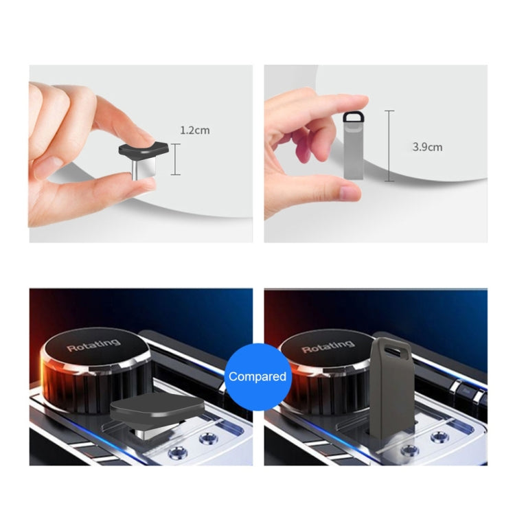 Car USB-C / Type-C Interface Mini Metal U Disk, Capacity:16GB