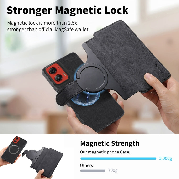 For Motorola Moto G Stylus 5G 2024 CaseNeo MagSafe RFID Anti-theft Retro Leather Phone Case