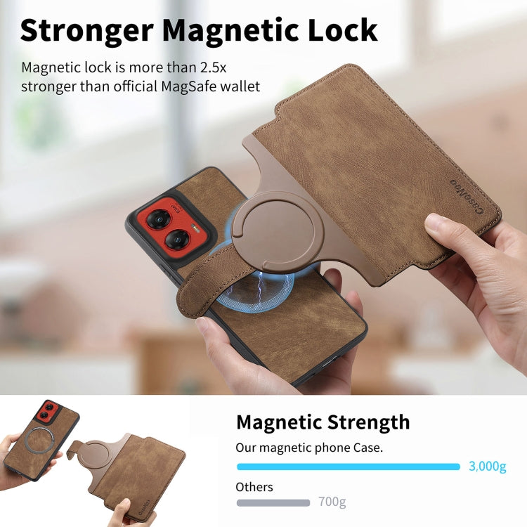 For Motorola Moto G Stylus 5G 2024 CaseNeo MagSafe RFID Anti-theft Retro Leather Phone Case