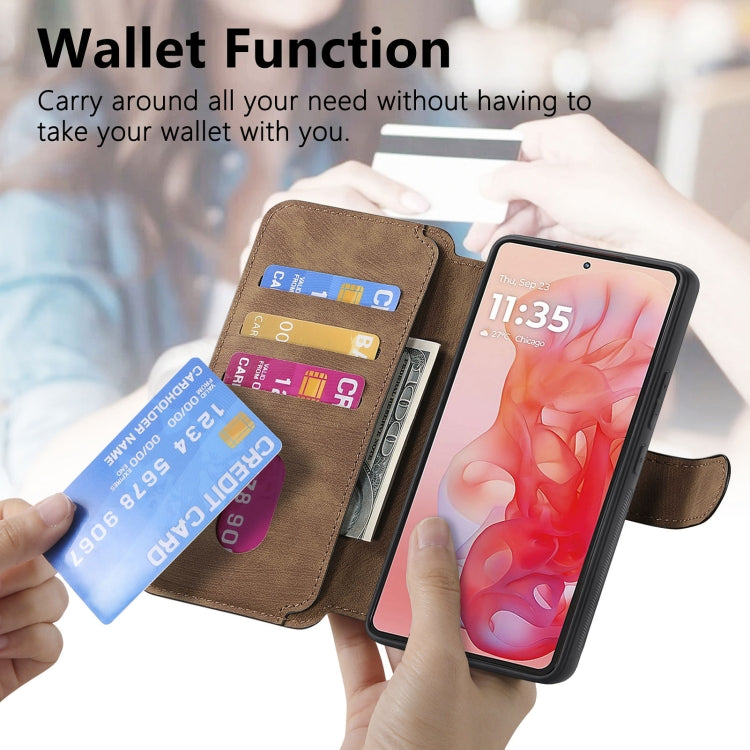 For Motorola Moto G Stylus 5G 2024 CaseNeo MagSafe RFID Anti-theft Retro Leather Phone Case