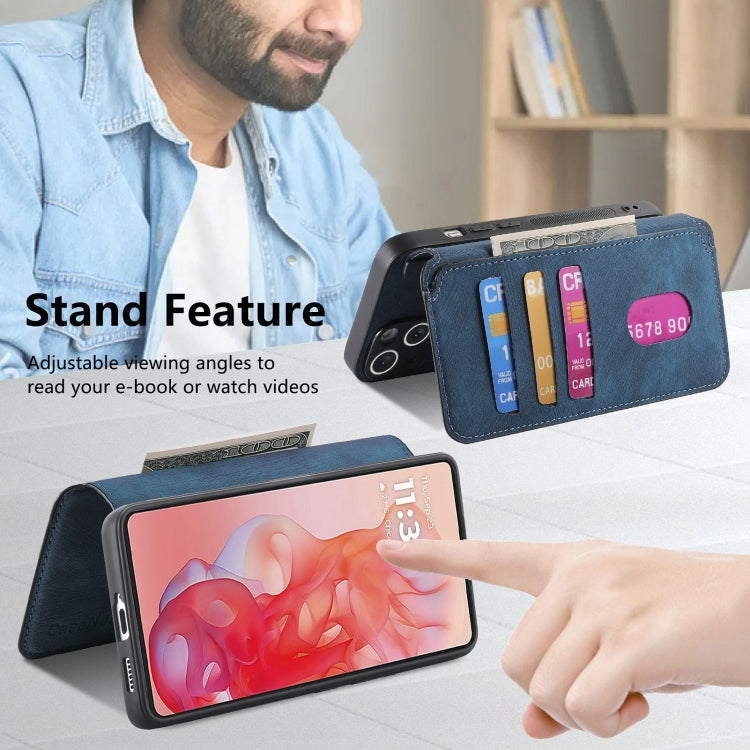 For Motorola Moto G Stylus 5G 2024 CaseNeo MagSafe RFID Anti-theft Retro Leather Phone Case