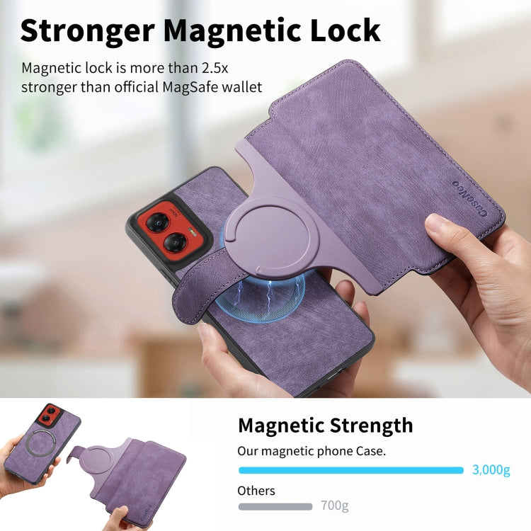 For Motorola Moto G Stylus 5G 2024 CaseNeo MagSafe RFID Anti-theft Retro Leather Phone Case