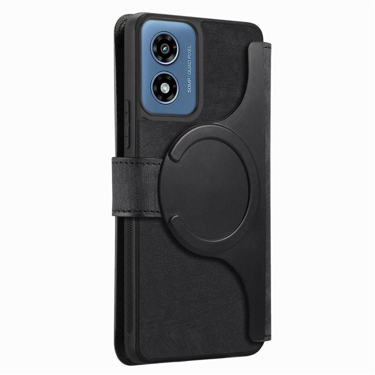 For Motorola Moto G Play 4G 2024 CaseNeo MagSafe RFID Anti-theft Retro Leather Phone Case