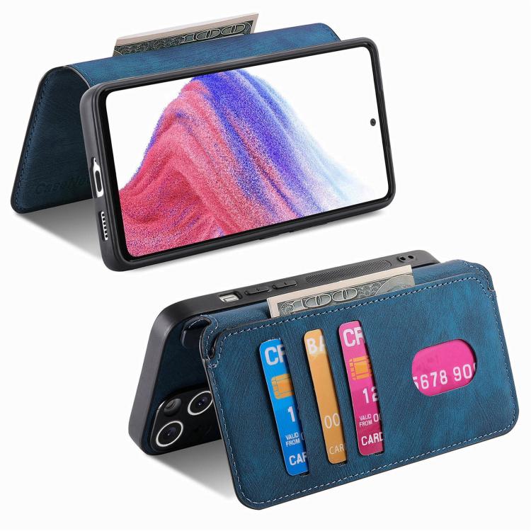 For Motorola Moto G Play 4G 2024 CaseNeo MagSafe RFID Anti-theft Retro Leather Phone Case