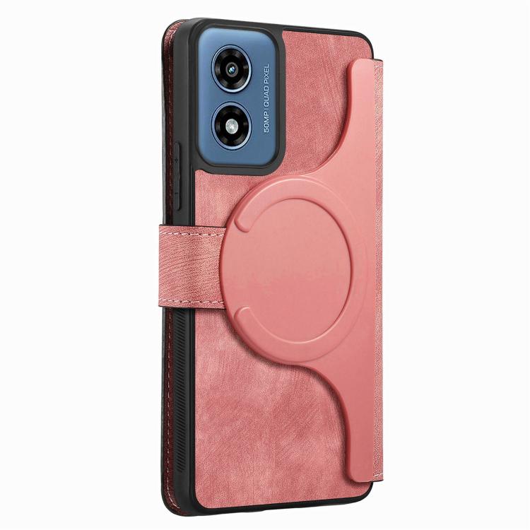 For Motorola Moto G Play 4G 2024 CaseNeo MagSafe RFID Anti-theft Retro Leather Phone Case