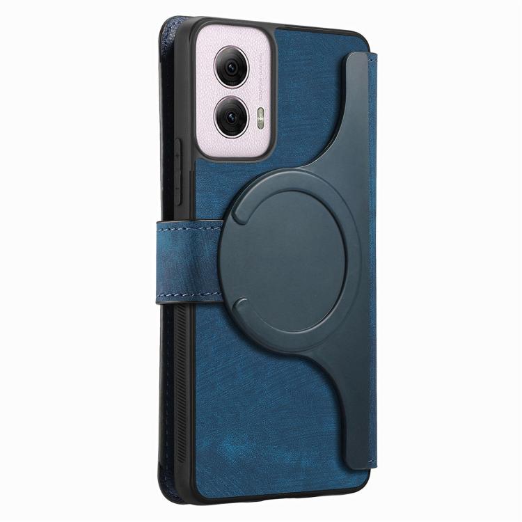 For Motorola Moto G Power 5G 2024 CaseNeo MagSafe RFID Anti-theft Retro Leather Phone Case