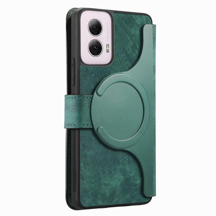 For Motorola Moto G Power 5G 2024 CaseNeo MagSafe RFID Anti-theft Retro Leather Phone Case