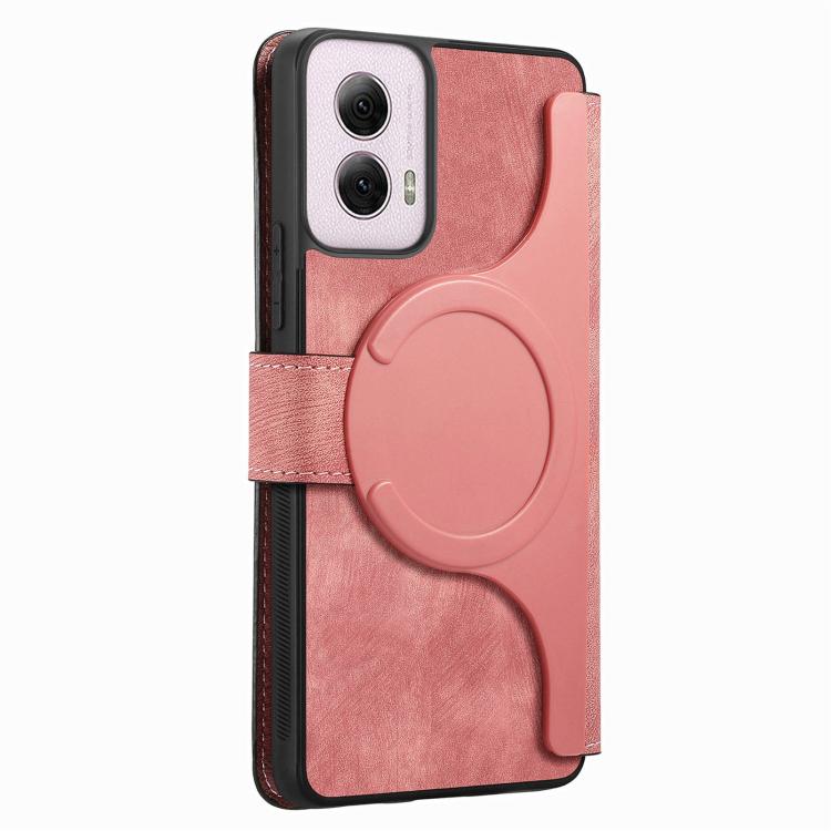 For Motorola Moto G Power 5G 2024 CaseNeo MagSafe RFID Anti-theft Retro Leather Phone Case