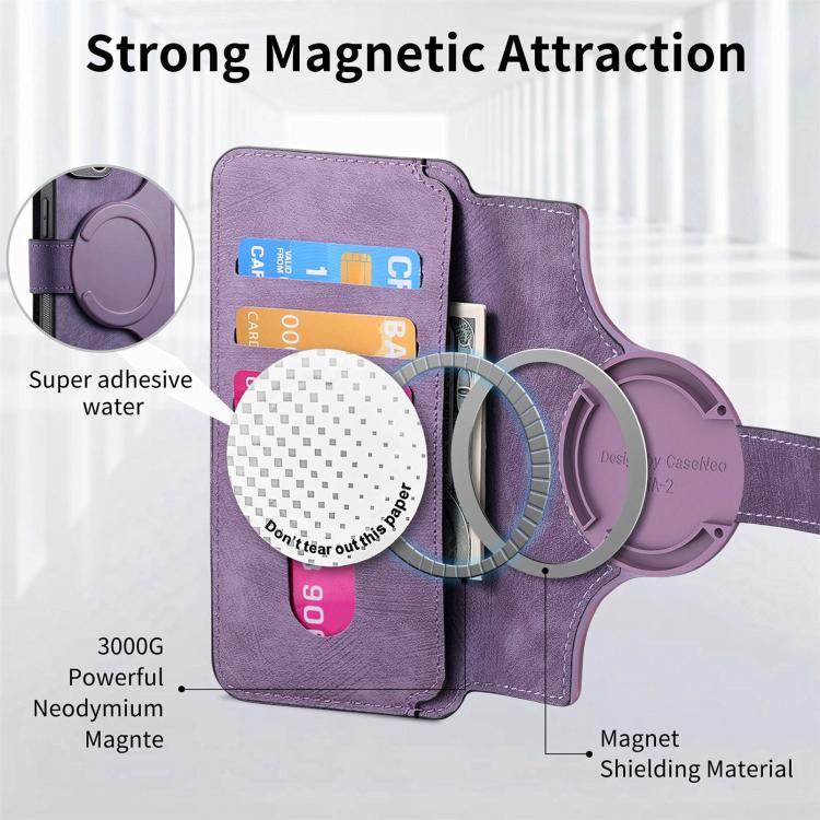 For Motorola Moto G Power 5G 2024 CaseNeo MagSafe RFID Anti-theft Retro Leather Phone Case