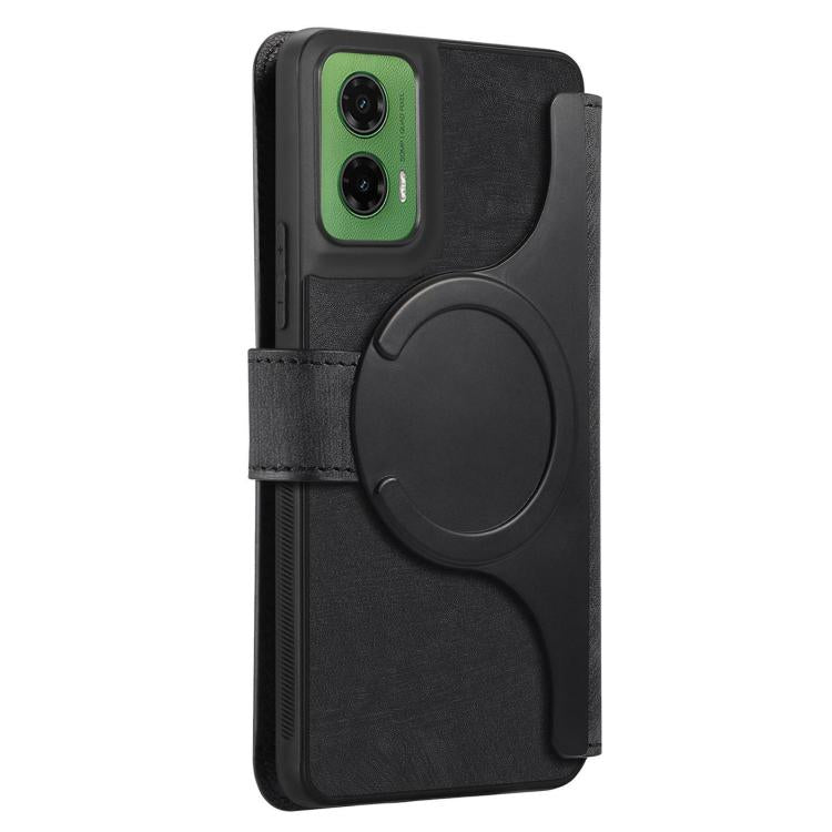 For Motorola Moto G35 CaseNeo MagSafe RFID Anti-theft Retro Leather Phone Case