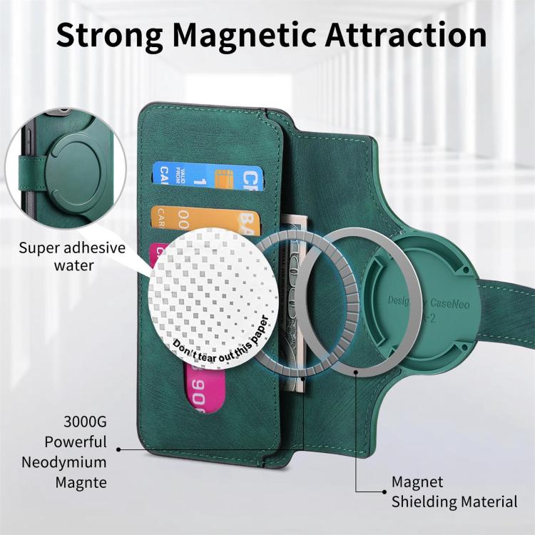 For Motorola Moto G35 CaseNeo MagSafe RFID Anti-theft Retro Leather Phone Case