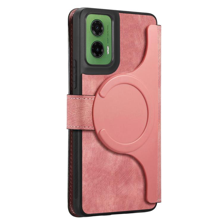 For Motorola Moto G35 CaseNeo MagSafe RFID Anti-theft Retro Leather Phone Case