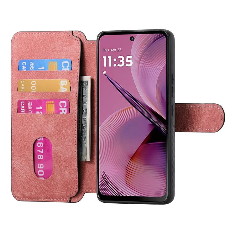 For Motorola Moto G35 CaseNeo MagSafe RFID Anti-theft Retro Leather Phone Case