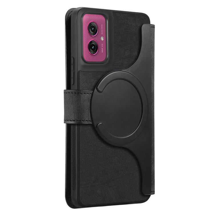 For Motorola Moto G55 CaseNeo MagSafe RFID Anti-theft Retro Leather Phone Case