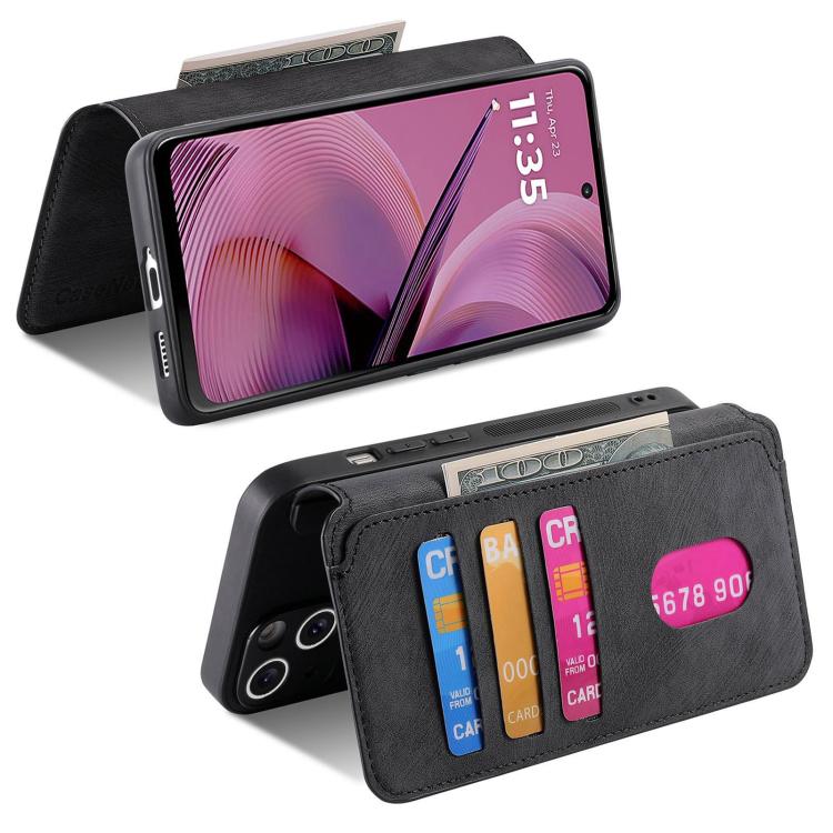 For Motorola Moto G55 CaseNeo MagSafe RFID Anti-theft Retro Leather Phone Case