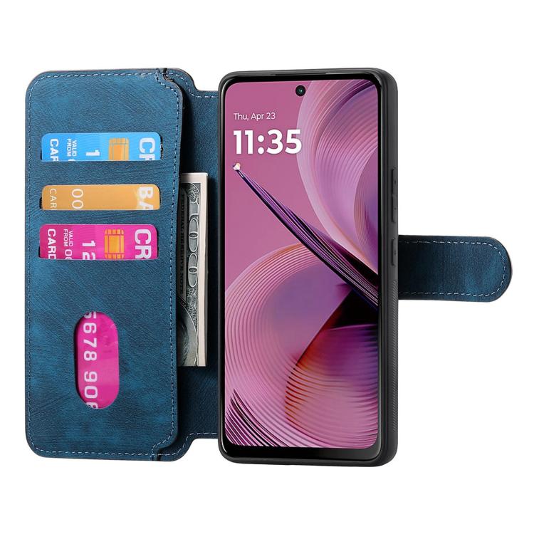 For Motorola Moto G55 CaseNeo MagSafe RFID Anti-theft Retro Leather Phone Case