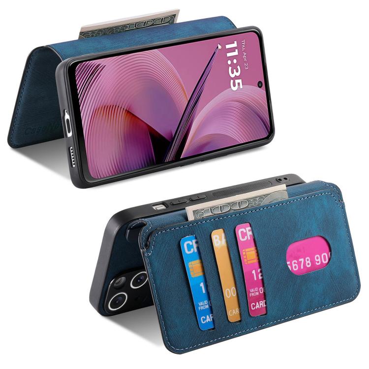 For Motorola Moto G55 CaseNeo MagSafe RFID Anti-theft Retro Leather Phone Case