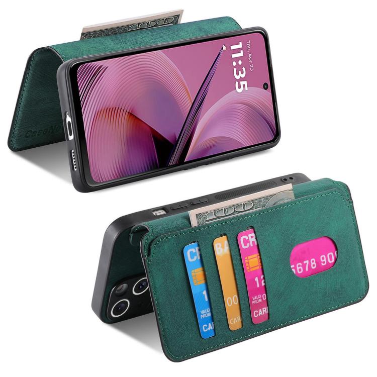 For Motorola Moto G55 CaseNeo MagSafe RFID Anti-theft Retro Leather Phone Case