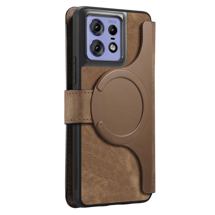 For Motorola Edge 50 Pro CaseNeo MagSafe RFID Anti-theft Retro Leather Phone Case