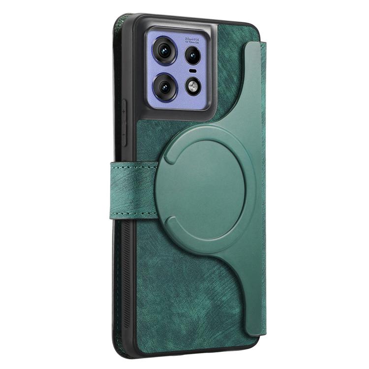 For Motorola Edge 50 Pro CaseNeo MagSafe RFID Anti-theft Retro Leather Phone Case