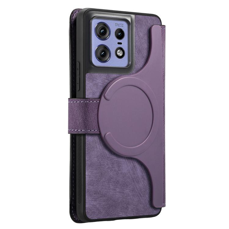For Motorola Edge 50 Pro CaseNeo MagSafe RFID Anti-theft Retro Leather Phone Case