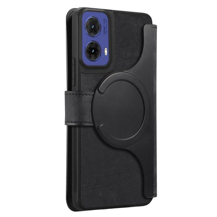 For Motorola Moto G85 CaseNeo MagSafe RFID Anti-theft Retro Leather Phone Case