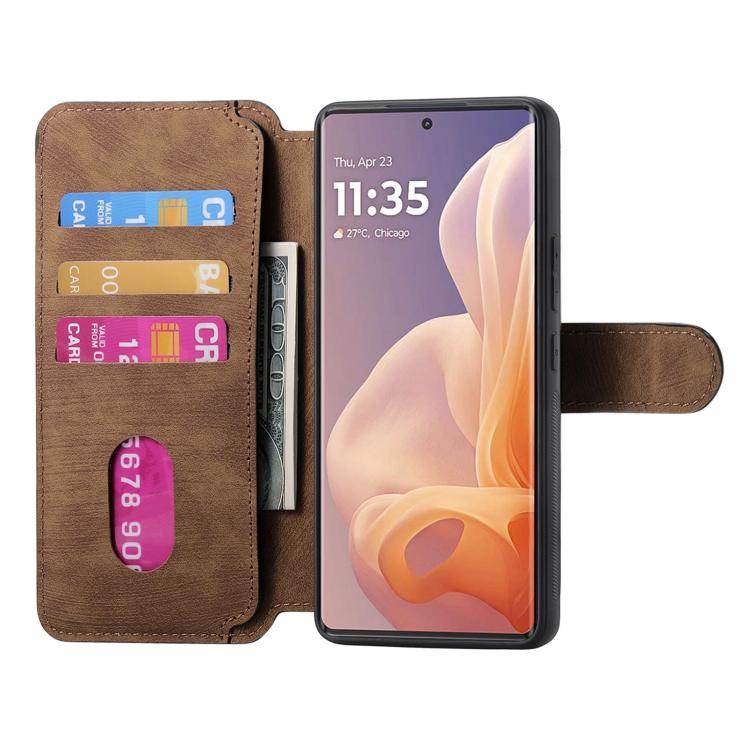 For Motorola Moto G85 CaseNeo MagSafe RFID Anti-theft Retro Leather Phone Case