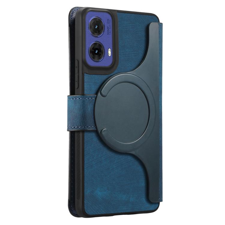 For Motorola Moto G85 CaseNeo MagSafe RFID Anti-theft Retro Leather Phone Case