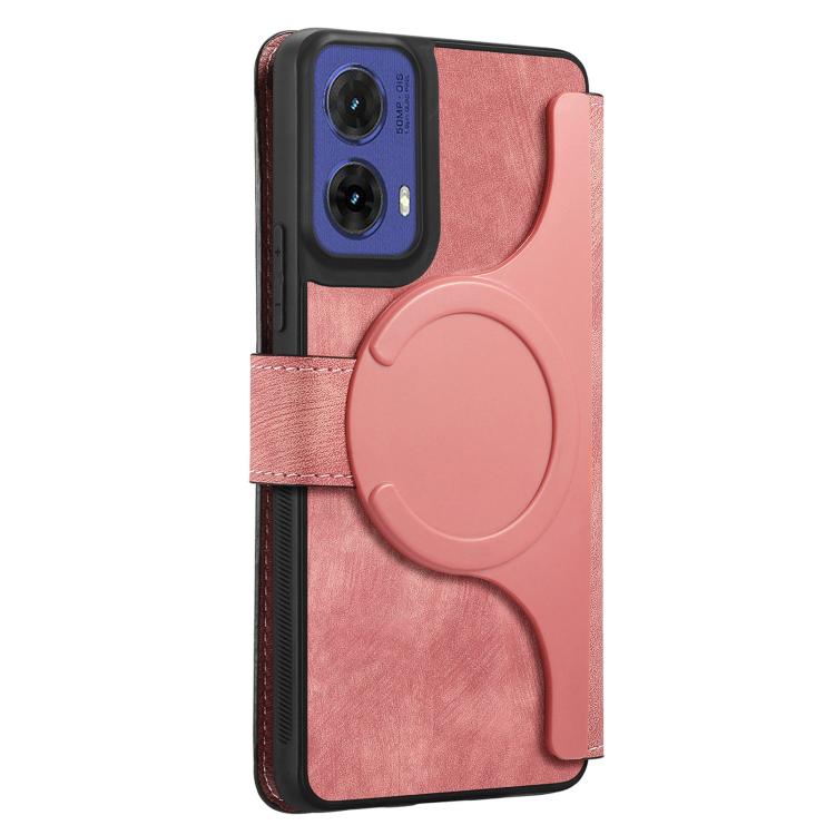 For Motorola Moto G85 CaseNeo MagSafe RFID Anti-theft Retro Leather Phone Case