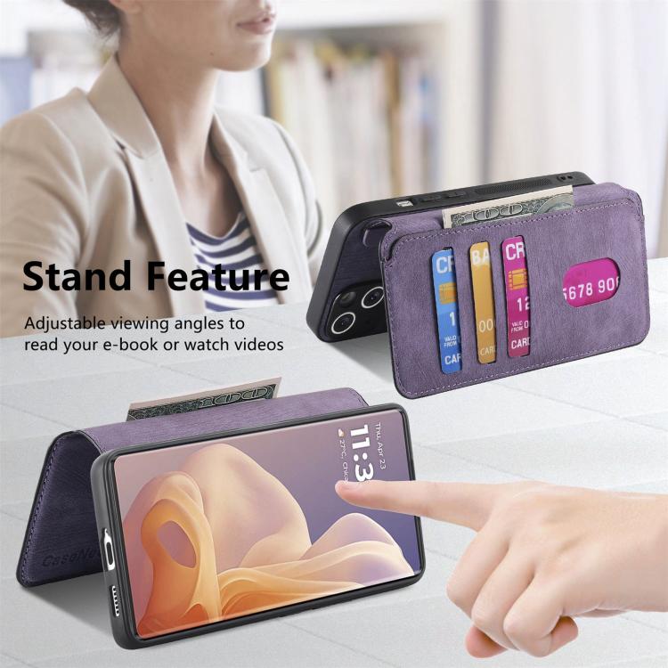 For Motorola Moto G85 CaseNeo MagSafe RFID Anti-theft Retro Leather Phone Case