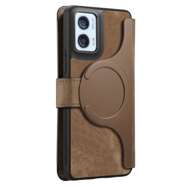 For Motorola Moto G85 EU CaseNeo MagSafe RFID Anti-theft Retro Leather Phone Case