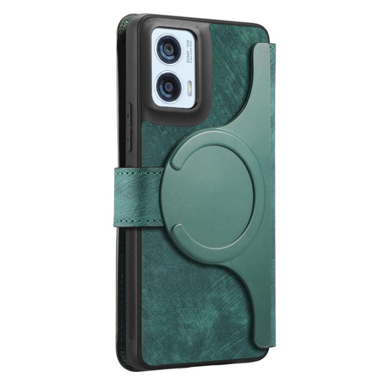 For Motorola Moto G85 EU CaseNeo MagSafe RFID Anti-theft Retro Leather Phone Case